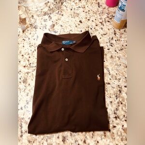 Polo by Ralph Lauren Chocolate Brown Embroidered Pony Polo